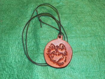 Pendentif personnalisable tete de loup