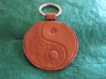 porte clef en cuir ying yong